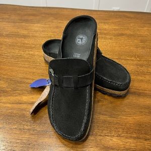 Birkenstock mocassin 38 new black suede
